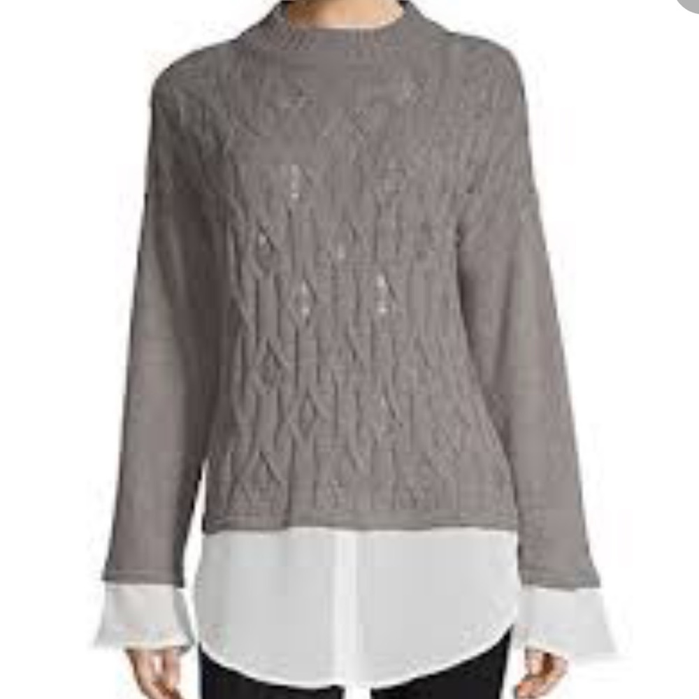 Anthropologie Moth Faux Layered Sweater